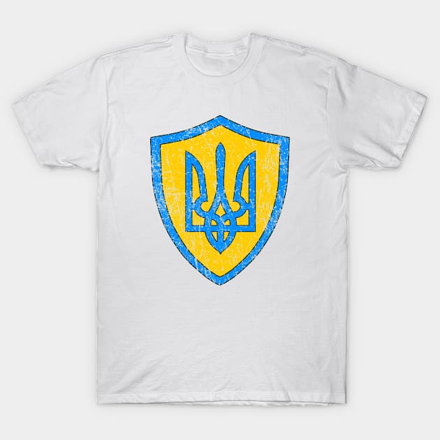 Ukraine, Retro, Vintage, Distressed T-Shirt by Vladimir Zevenckih